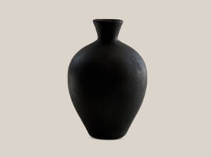 Giselle Ceramic Vase Black