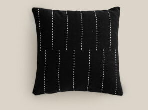 black Geneve cushion