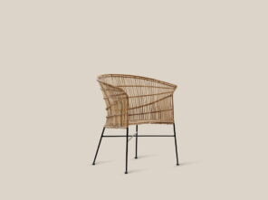 rattan dining chair oslo natural