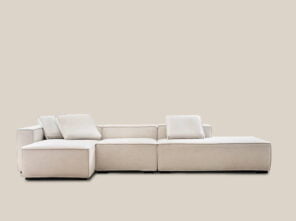 Celine L Shaped Sofa Left White