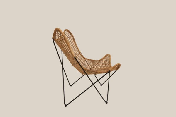 Jade Rattan Lounge Chair.