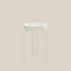 Mathis White Side Table Low..