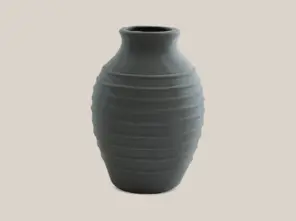 Noemie-Ceramic-Vase-Grey