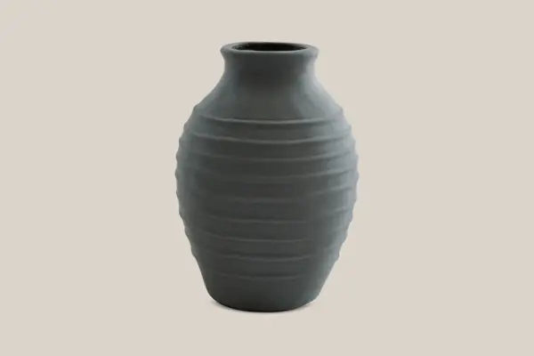 Noemie-Ceramic-Vase-Grey