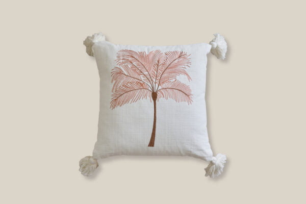 Pink Palm Cushion