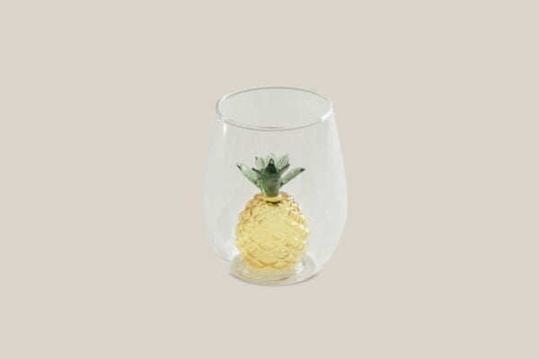 Decorative glass with Pineapple