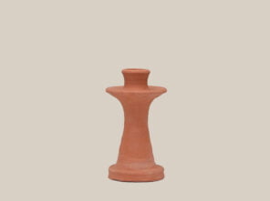 Ceramic Candleholder Terracotta Small